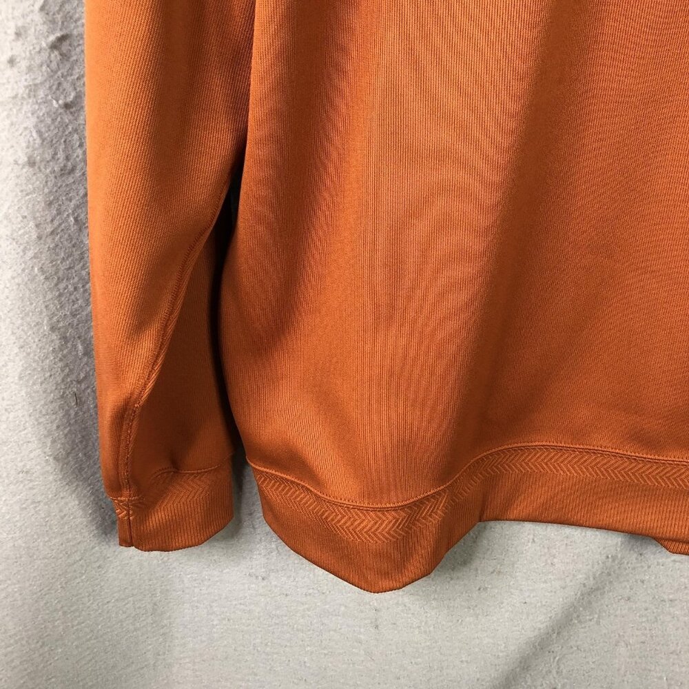 Texas Longhorns Sweatshirt Mens XL Orange NCAA Football Nike Dri Fit Quarter Zip - Picture 11 of 16